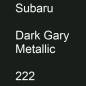 Preview: Subaru, Dark Gary Metallic, 222.